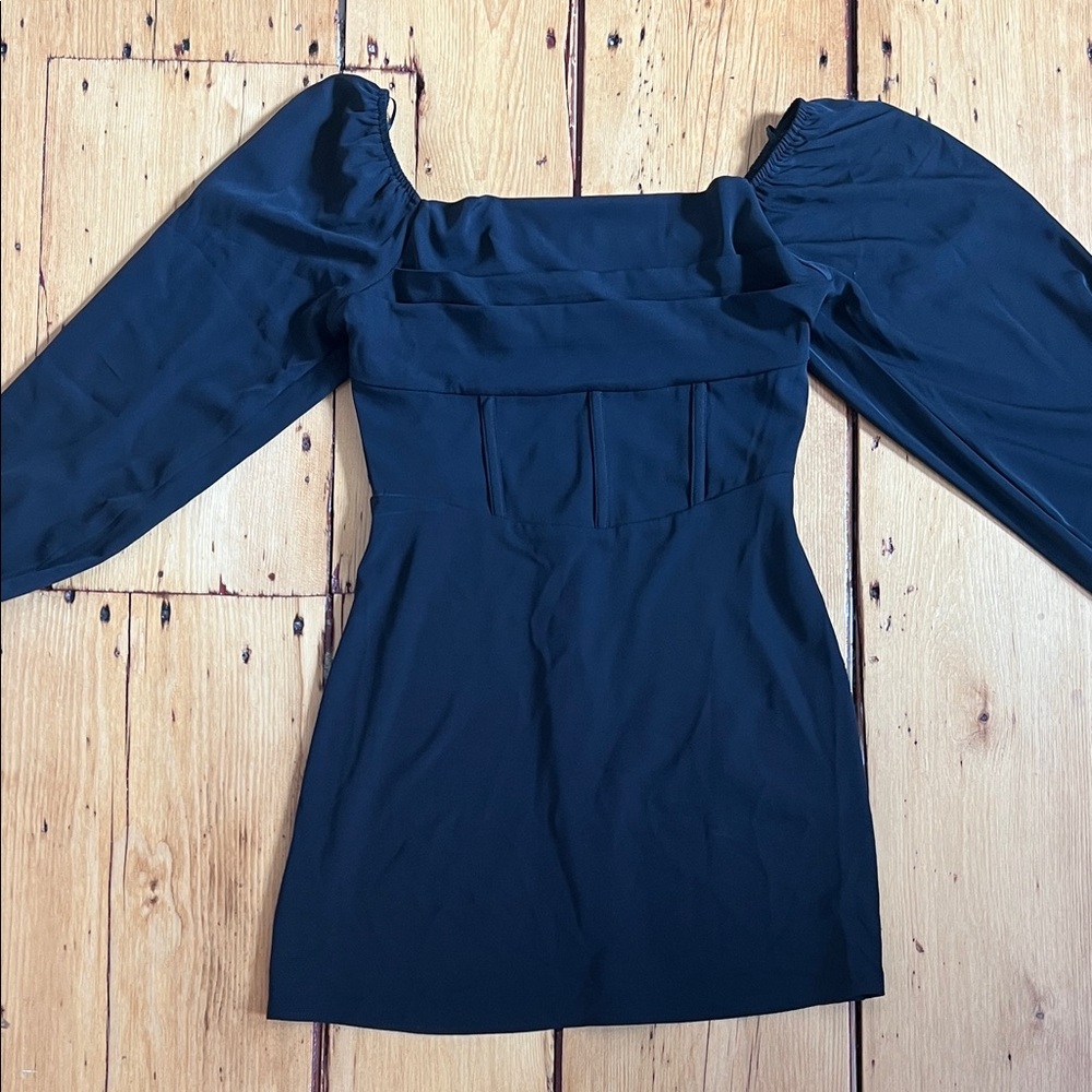 Miami Black Long Sleeve Dress